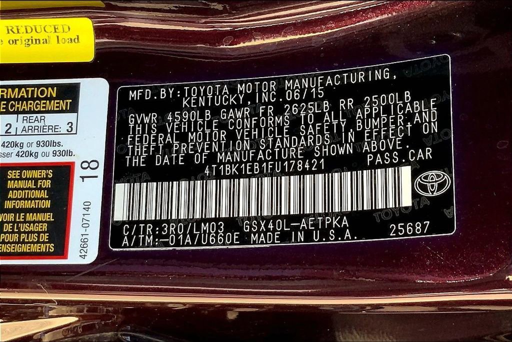 Used 2015 Toyota Avalon Limited w/ Technology Package image 18