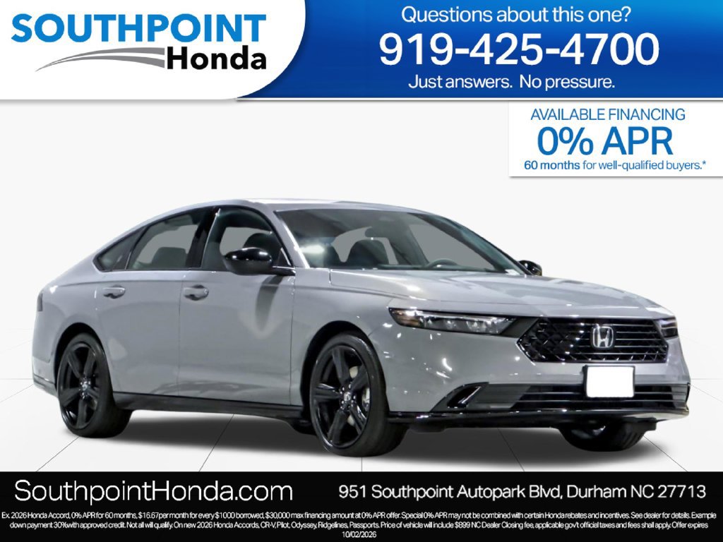 New 2026 Honda Accord Sport