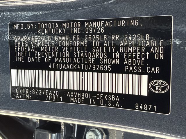 New 2026 Toyota Camry SE w/ Multimedia Upgrade Package FWD image 26
