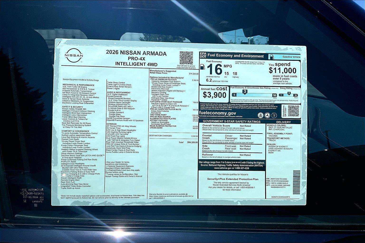 New 2026 Nissan Armada PRO-4X AWD/4WD image 15