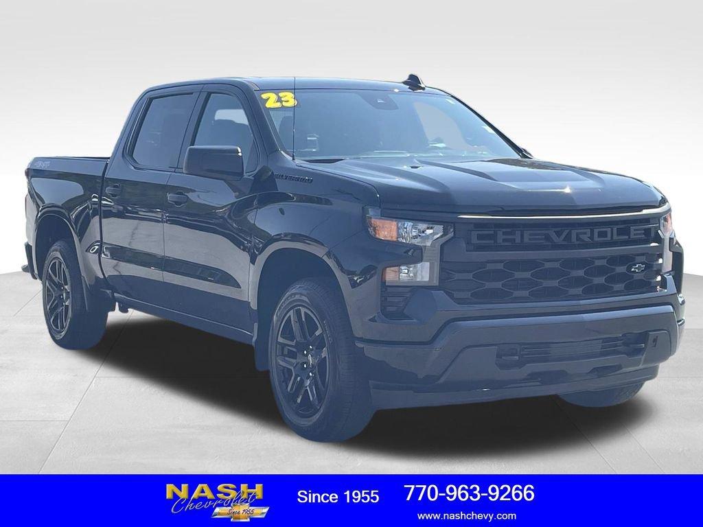 Used 2023 Chevrolet Silverado 1500 Custom w/ LPO, Dark Essentials Package AWD/4WD image 1