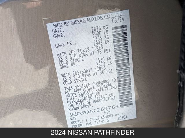 Used 2024 Nissan Pathfinder Rock Creek AWD/4WD image 31