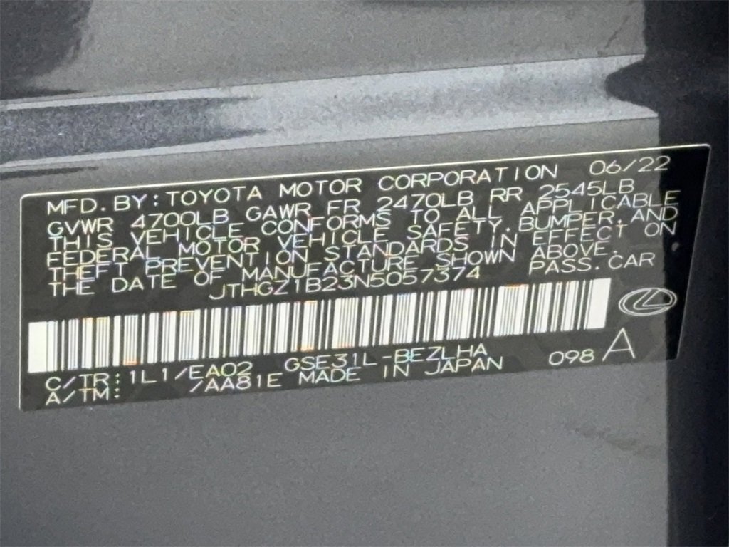 Used 2022 Lexus IS 350 F Sport w/ Accessory Package image 55