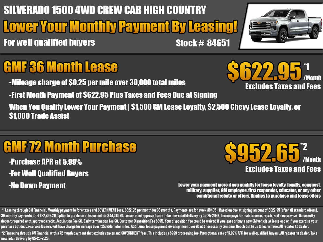 New 2026 Chevrolet Silverado 1500 High Country w/ Technology Package AWD/4WD image 2