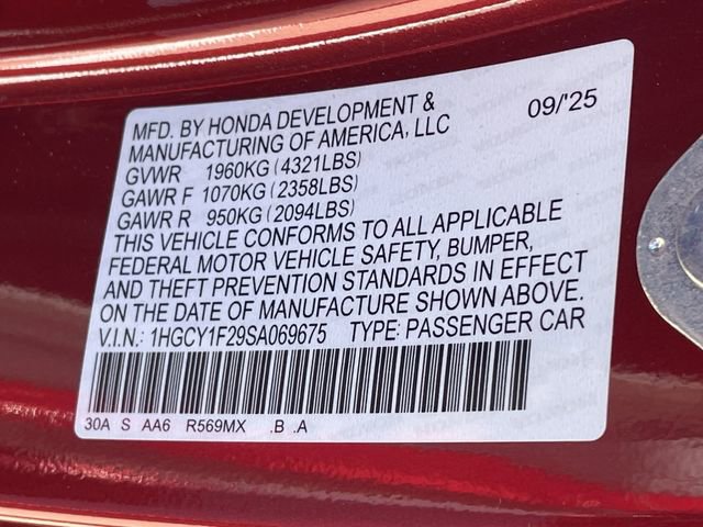 Certified 2025 Honda Accord LX image 28