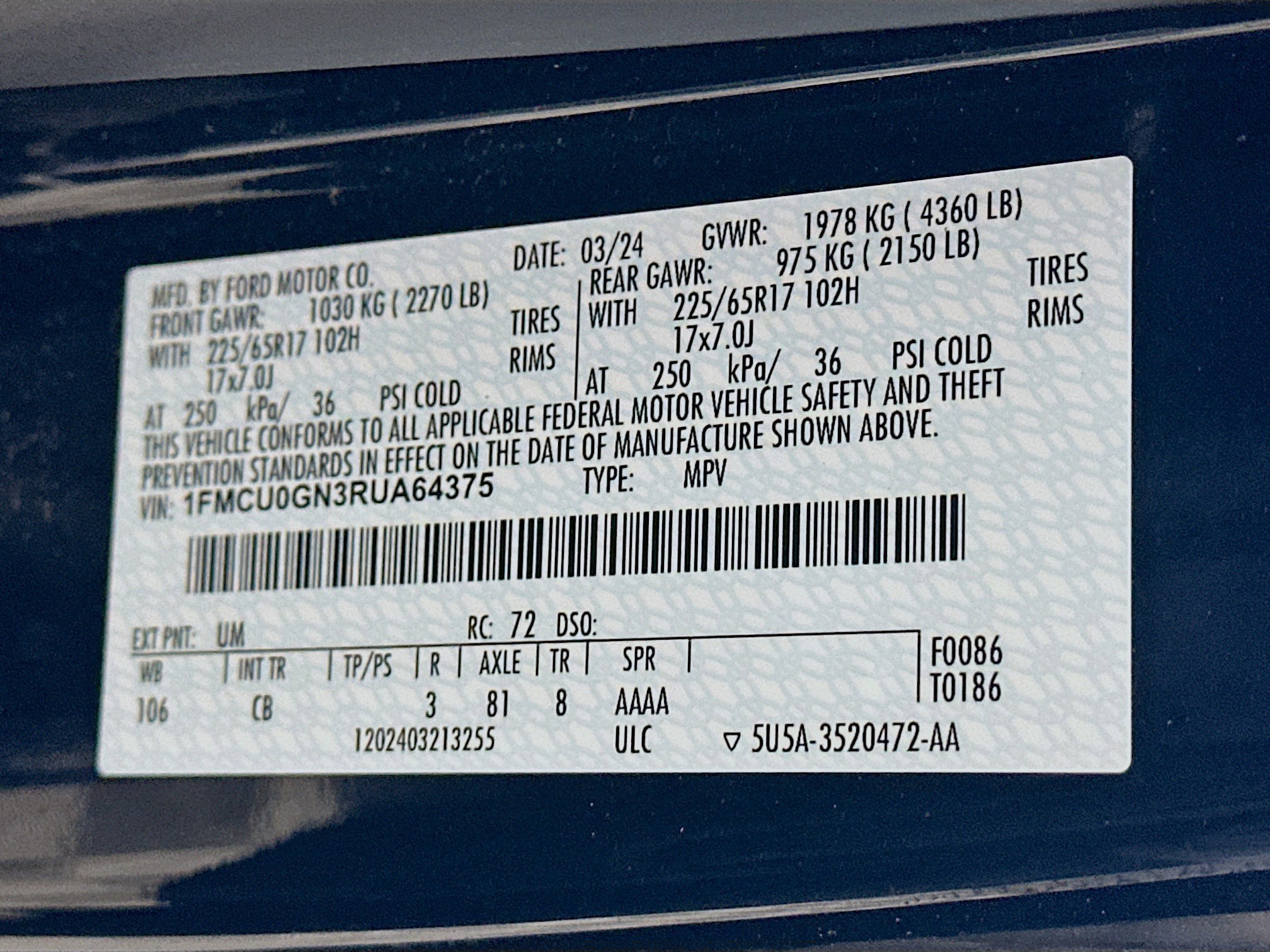 Used 2024 Ford Escape Active FWD image 12