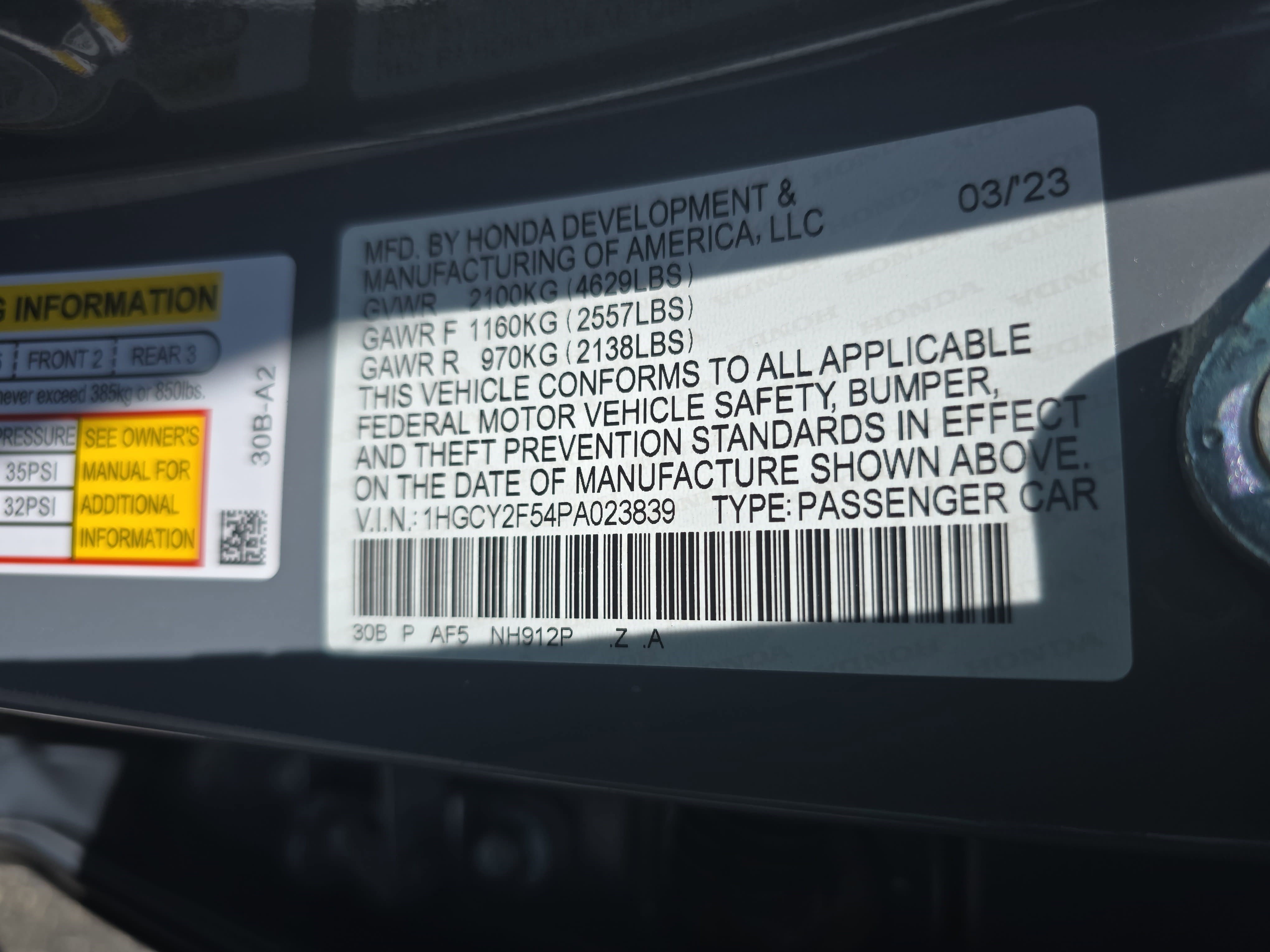 Used 2023 Honda Accord Sport image 35