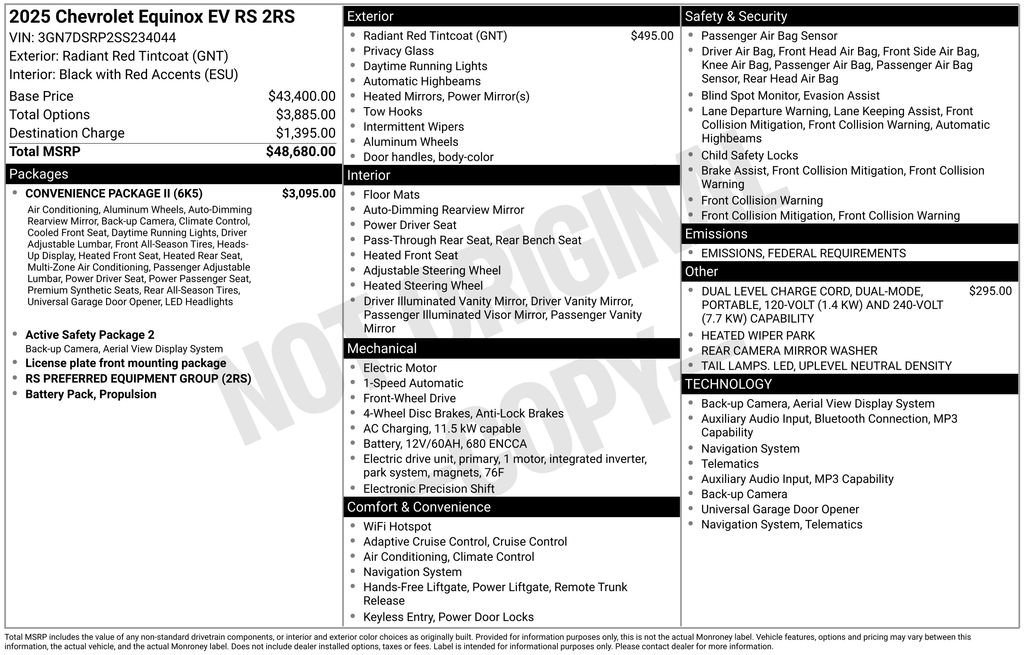 New 2025 Chevrolet Equinox EV RS w/ Convenience Package II video 4