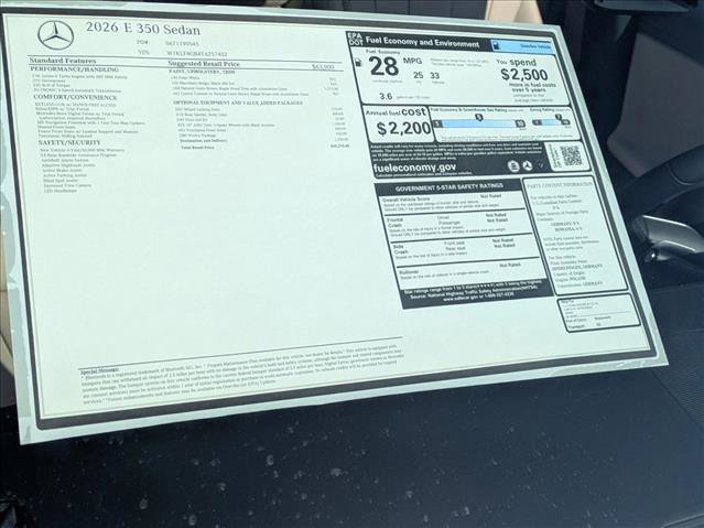 New 2026 Mercedes-Benz E 350 Sedan image 16
