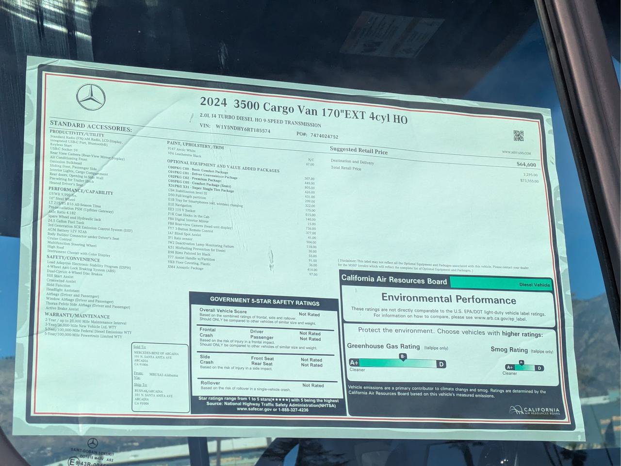 New 2024 Mercedes-Benz Sprinter 3500 image 13