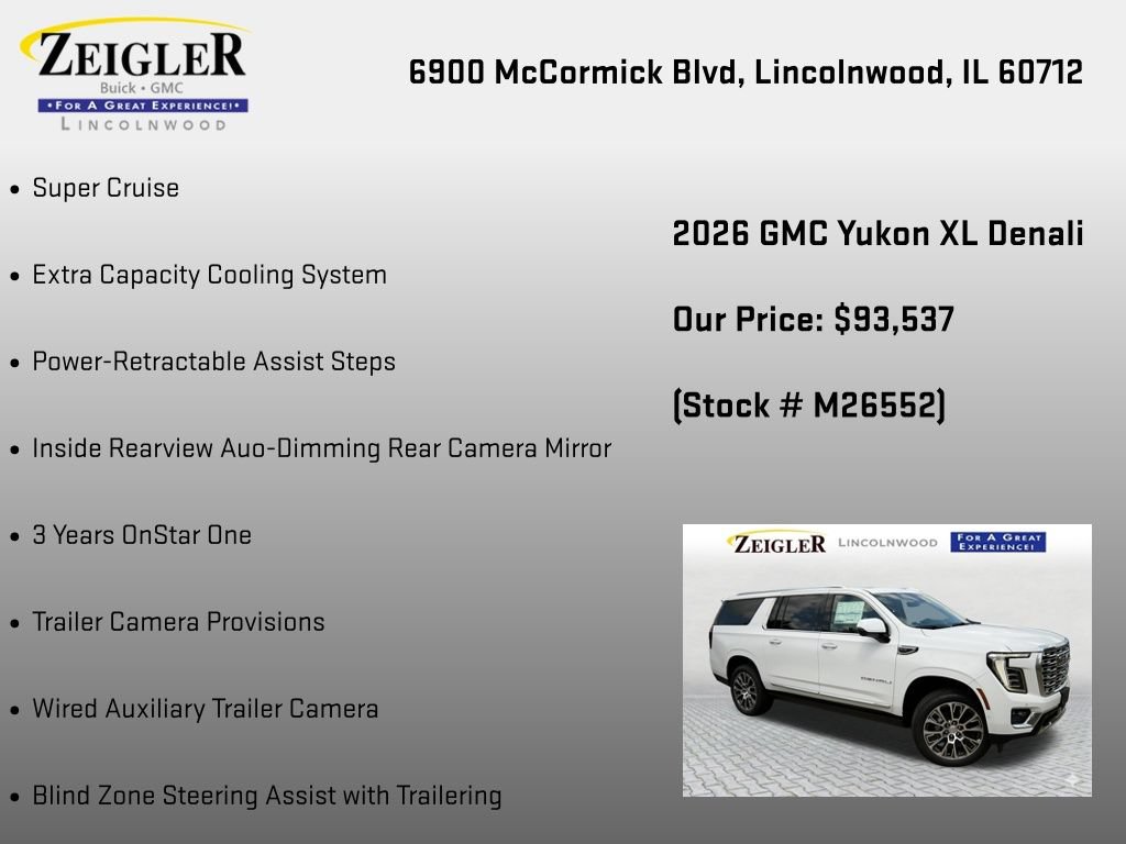 New 2026 GMC Yukon XL Denali w/ Denali Reserve Package AWD/4WD image 30