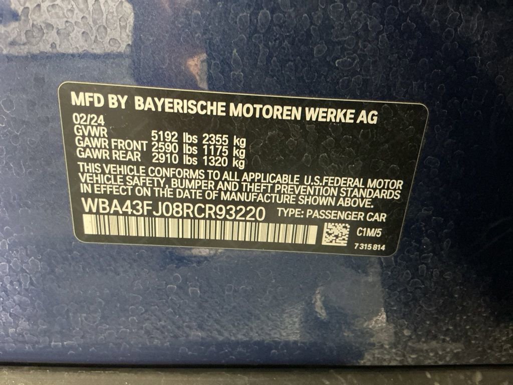 Certified 2024 BMW 530i w/ M Sport Package image 32