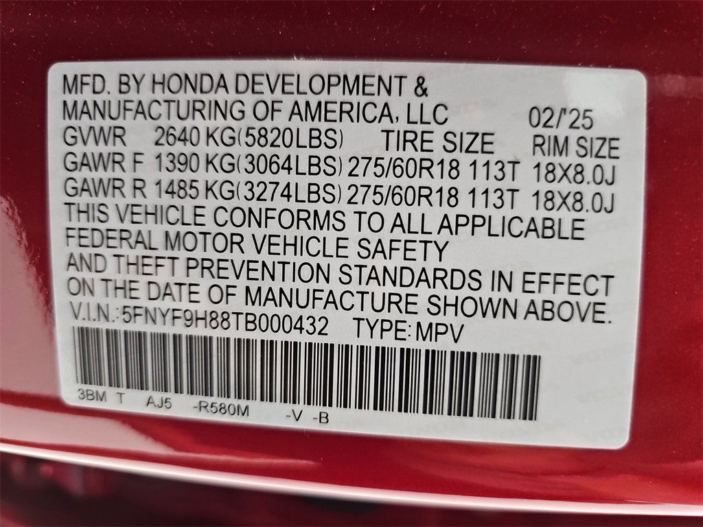Certified 2026 Honda Passport TrailSport Elite image 59