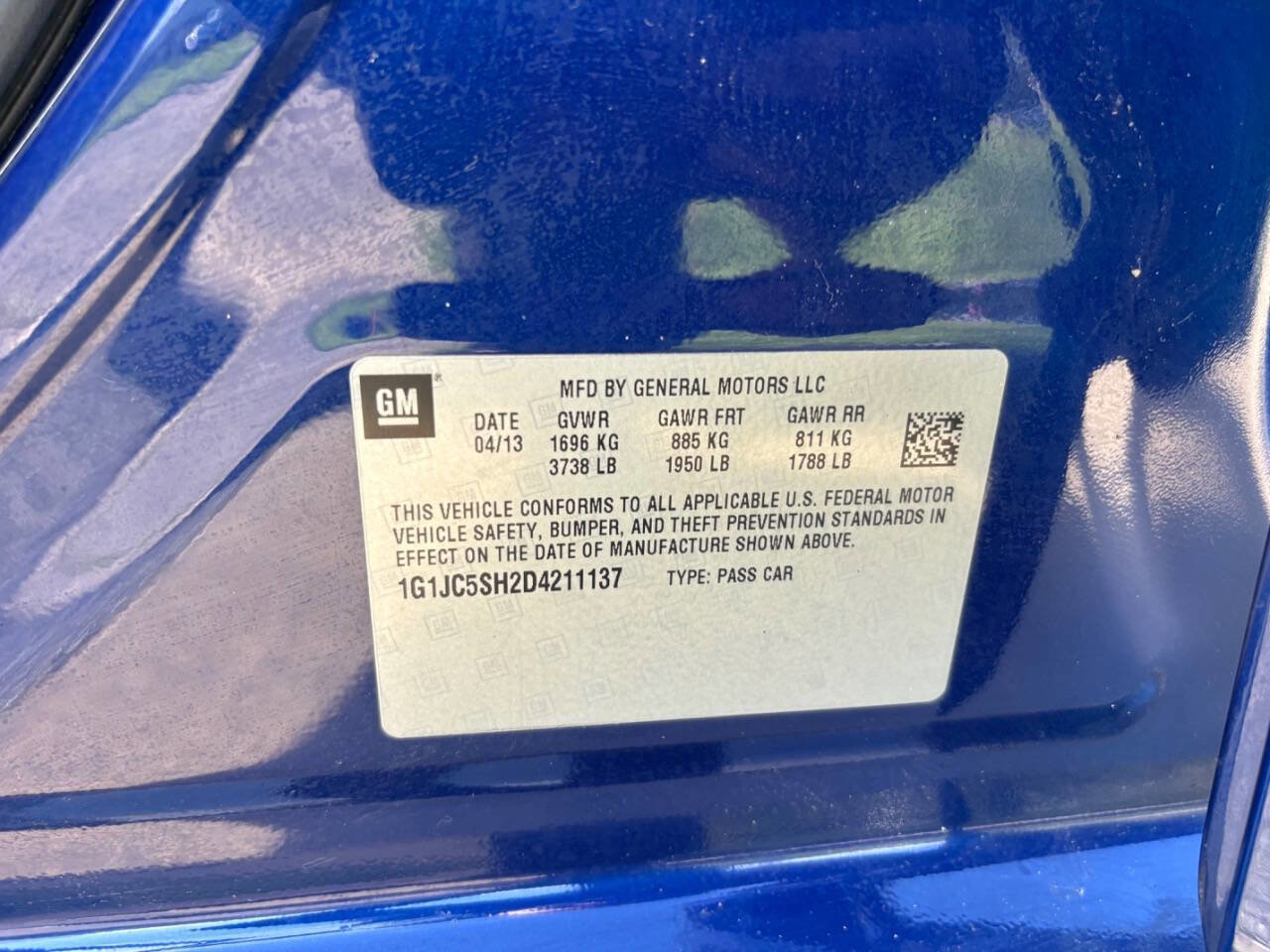 Used 2013 Chevrolet Sonic LT FWD image 14