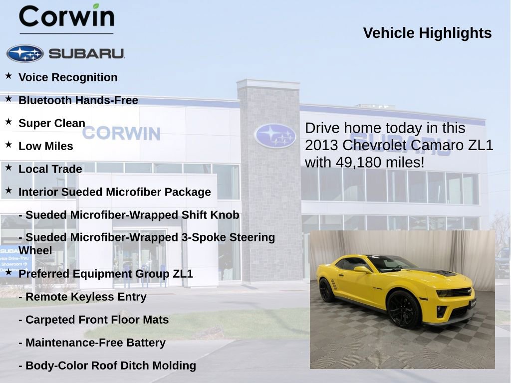 Used 2013 Chevrolet Camaro ZL1 RWD image 6
