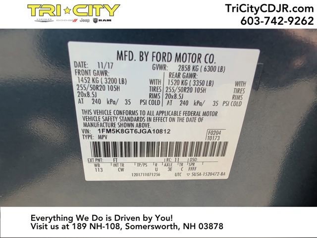 Used 2018 Ford Explorer Sport w/ Equipment Group 401A image 36