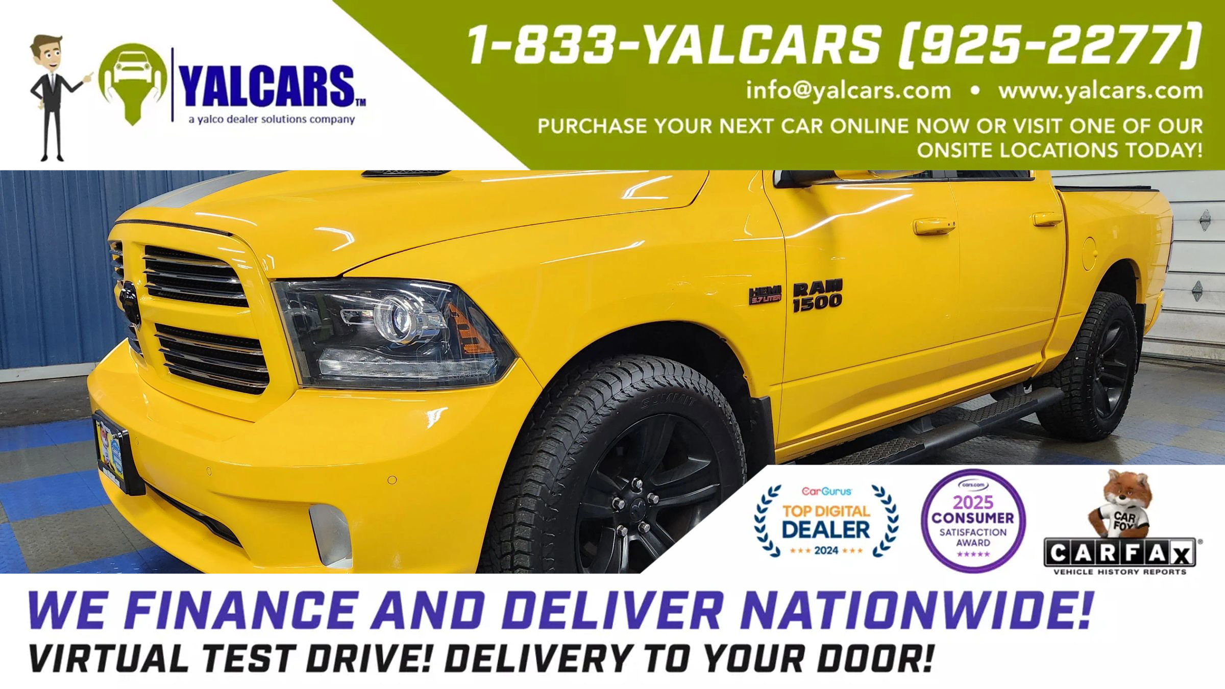 Used 2016 RAM 1500 Sport w/ Stinger Yellow Sport Package
