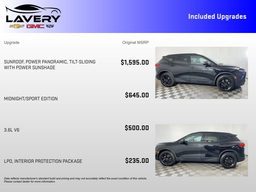 Used 2023 Chevrolet Blazer LT w/ Midnight/Sport Edition image 7