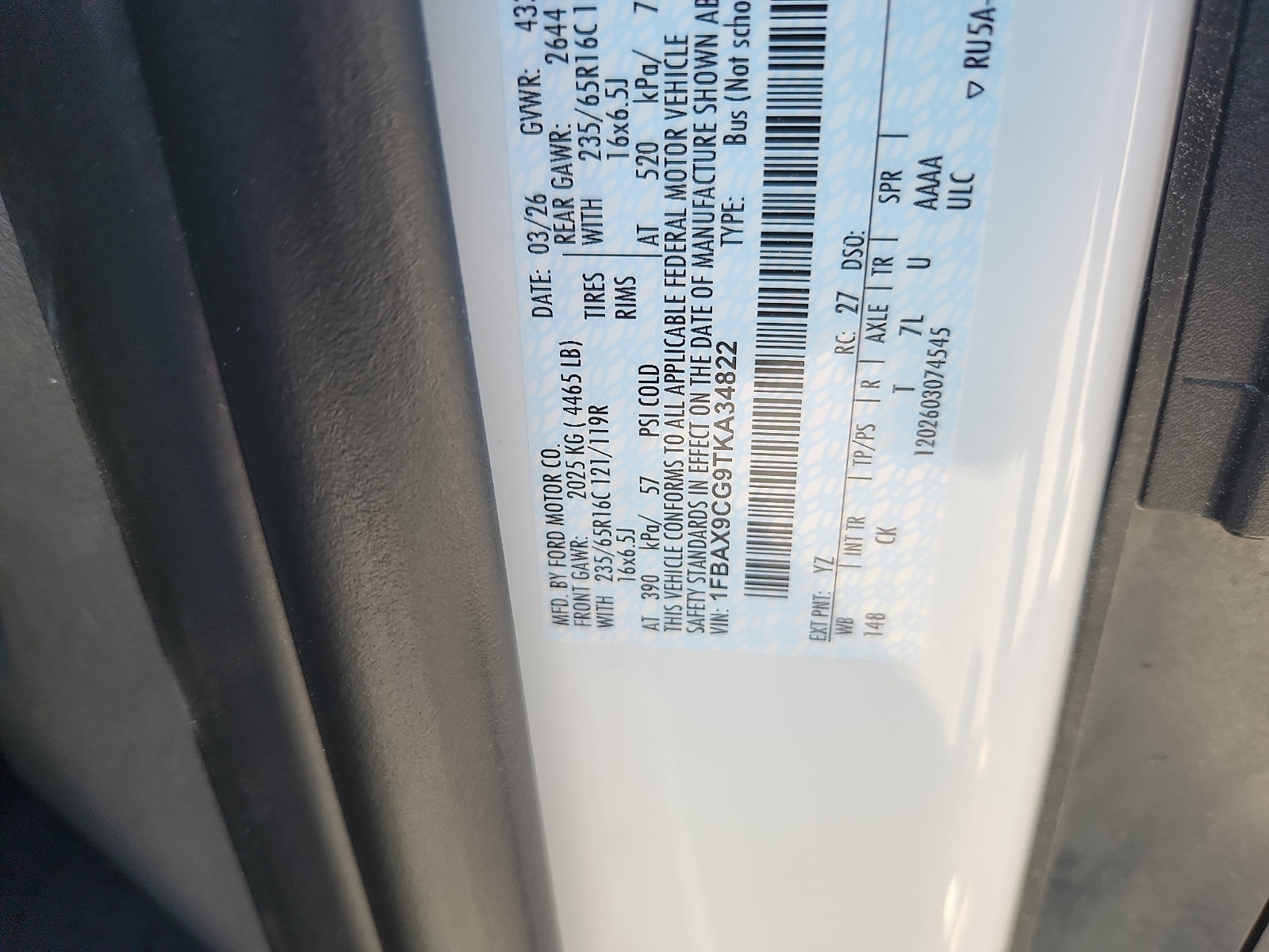 New 2026 Ford Transit 350 XLT AWD/4WD image 17