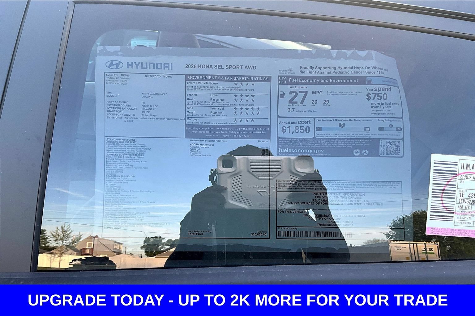 New 2026 Hyundai Kona SEL Sport AWD/4WD image 15