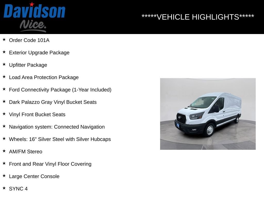 New 2026 Ford Transit 250 148 Medium Roof Extended AWD w/ Upfitter Package image 4