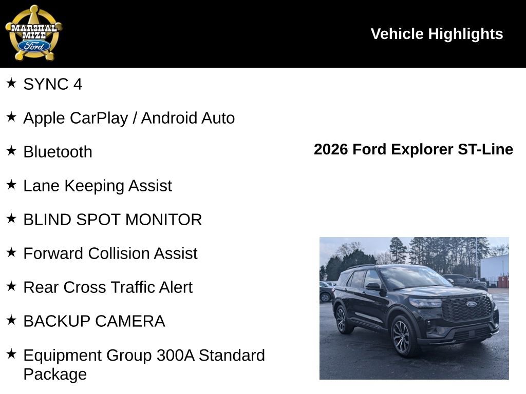 New 2026 Ford Explorer ST-Line RWD image 2