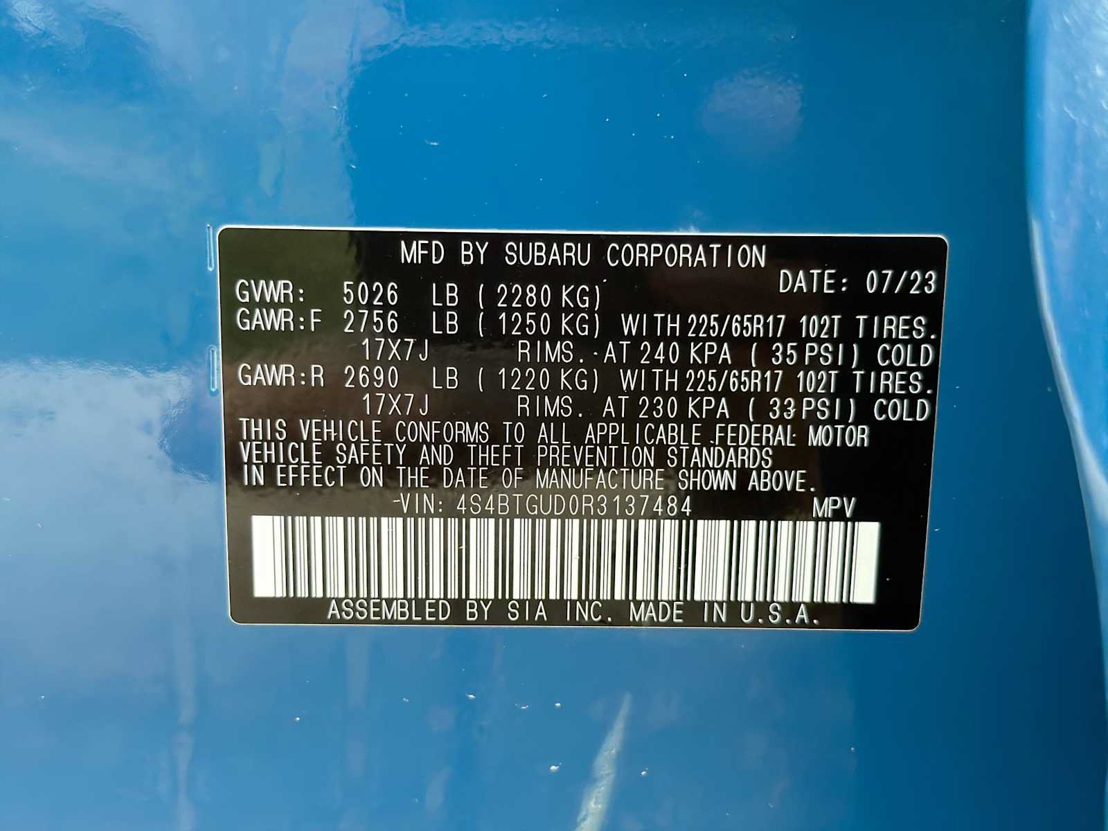 Certified 2024 Subaru Outback Wilderness AWD/4WD image 32