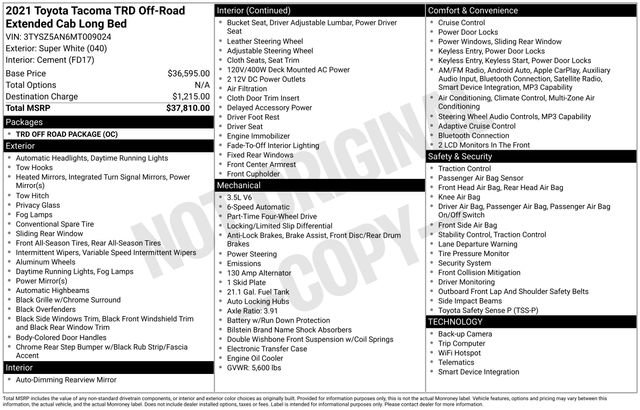 Used 2021 Toyota Tacoma TRD Off-Road image 11