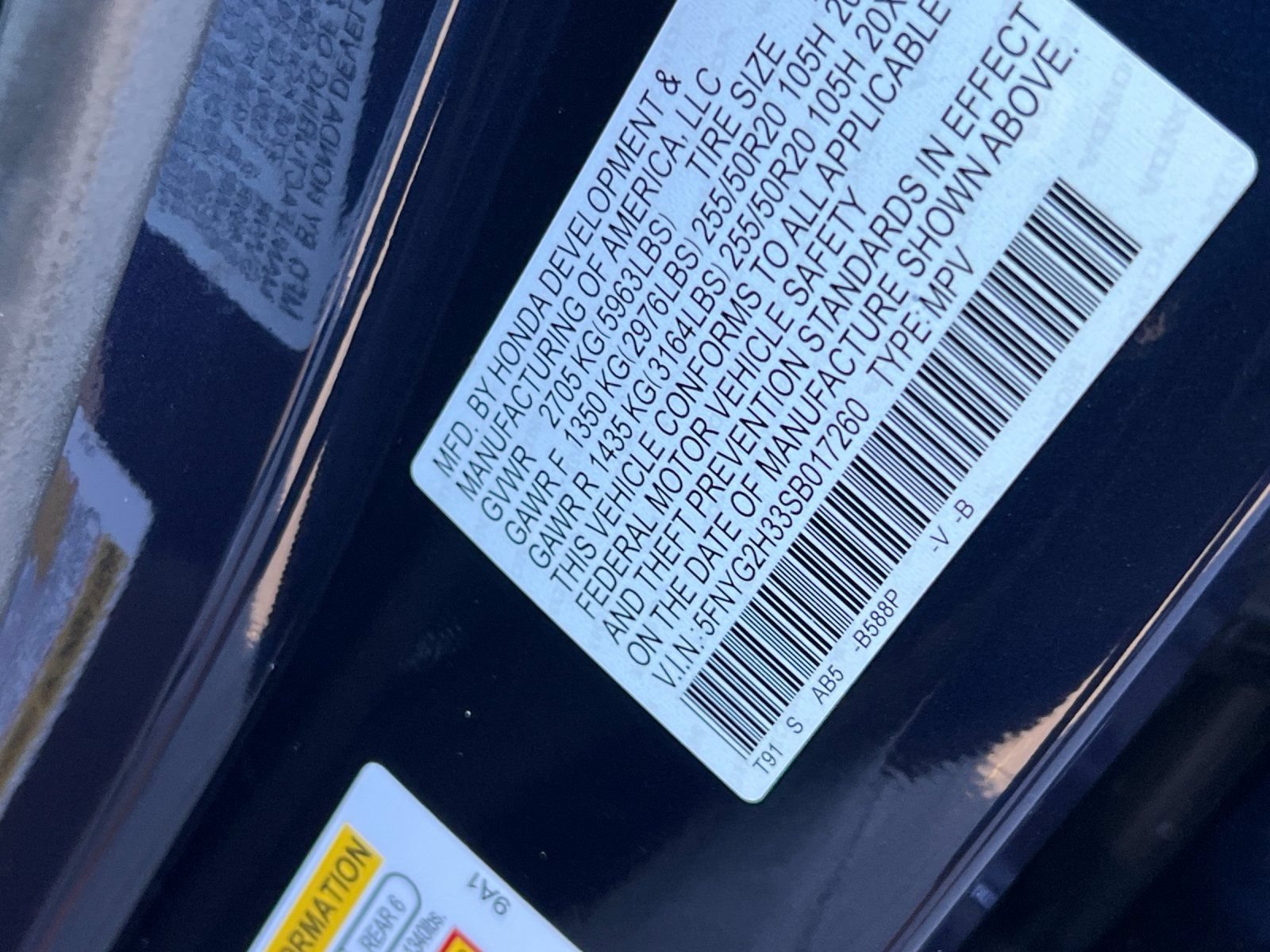 Certified 2025 Honda Pilot Sport image 29