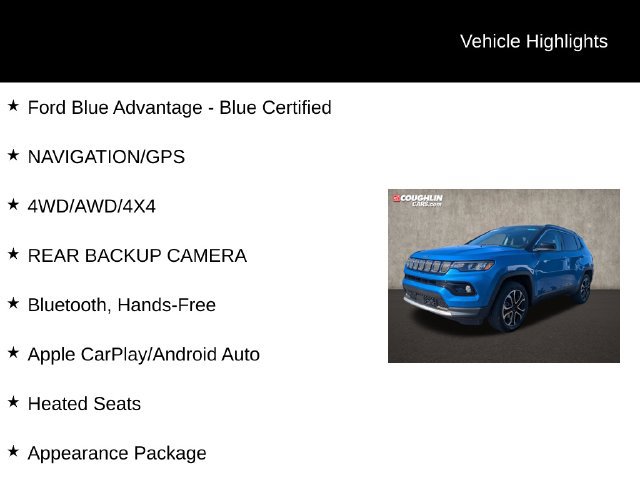 Used 2022 Jeep Compass Limited AWD/4WD image 2