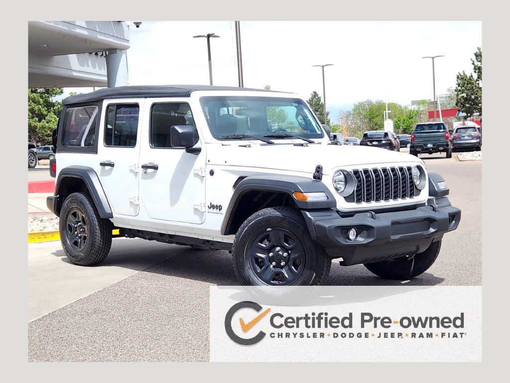 Certified 2025 Jeep Wrangler Unlimited Sport AWD/4WD image 1
