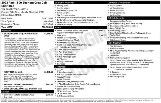 Used 2023 RAM 1500 Big Horn AWD/4WD image 12