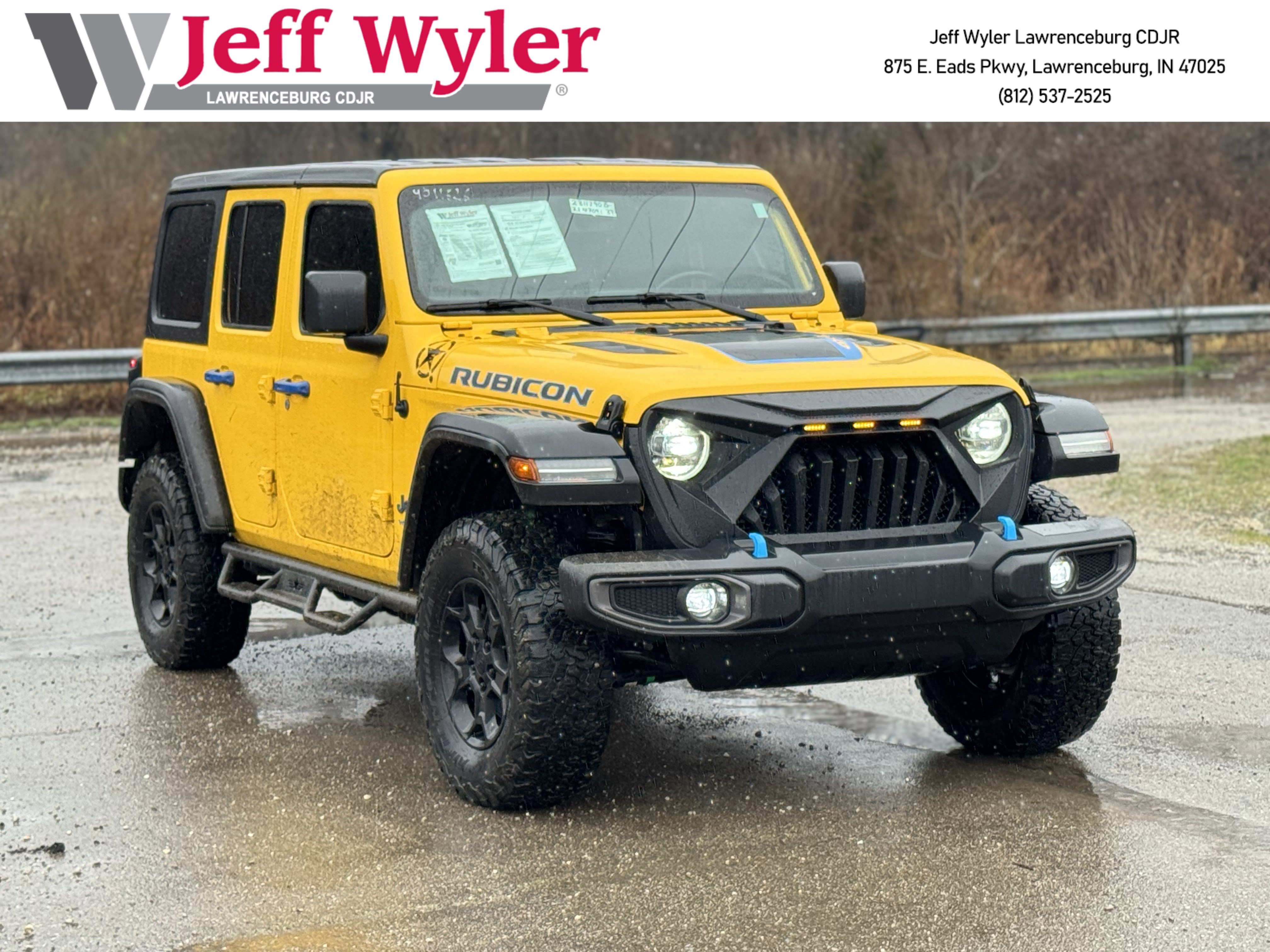 Used 2021 Jeep Wrangler Unlimited Rubicon 4xe w/ Cold Weather Group image 1