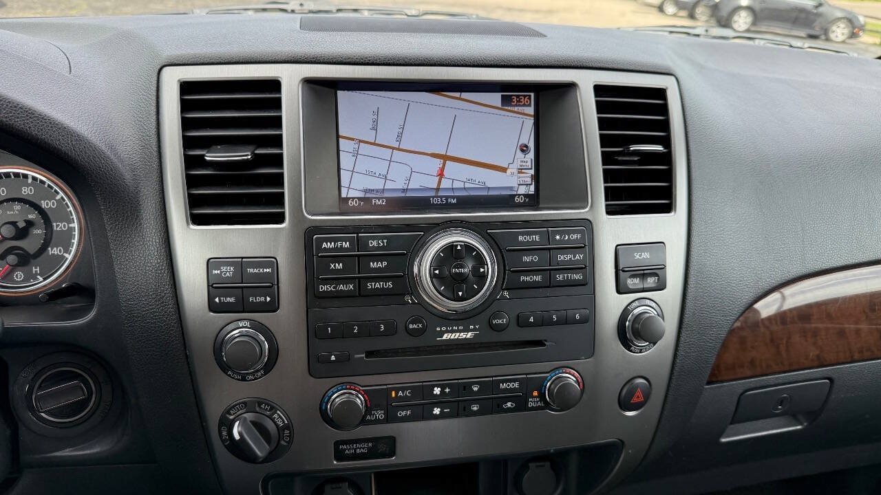 Used 2015 Nissan Armada Platinum w/ 2nd Row Captain Seat Package AWD/4WD image 13