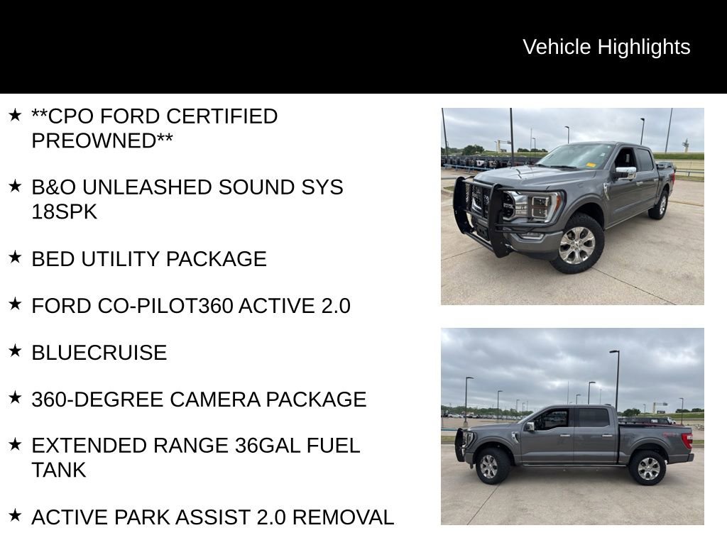 Used 2022 Ford F150 Platinum w/ Equipment Group 701A High image 5