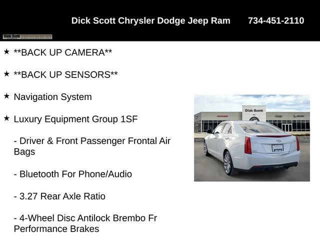 Used 2018 Cadillac ATS Luxury w/ Safety and Security Package AWD/4WD image 24
