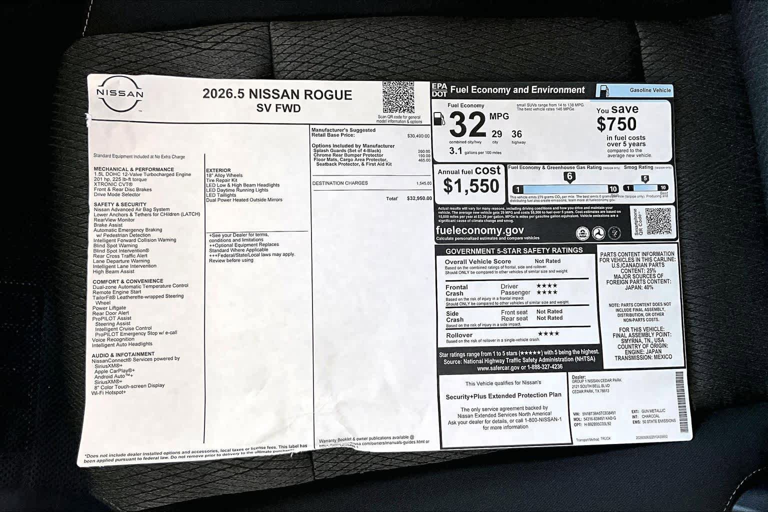 New 2026 Nissan Rogue SV FWD image 21