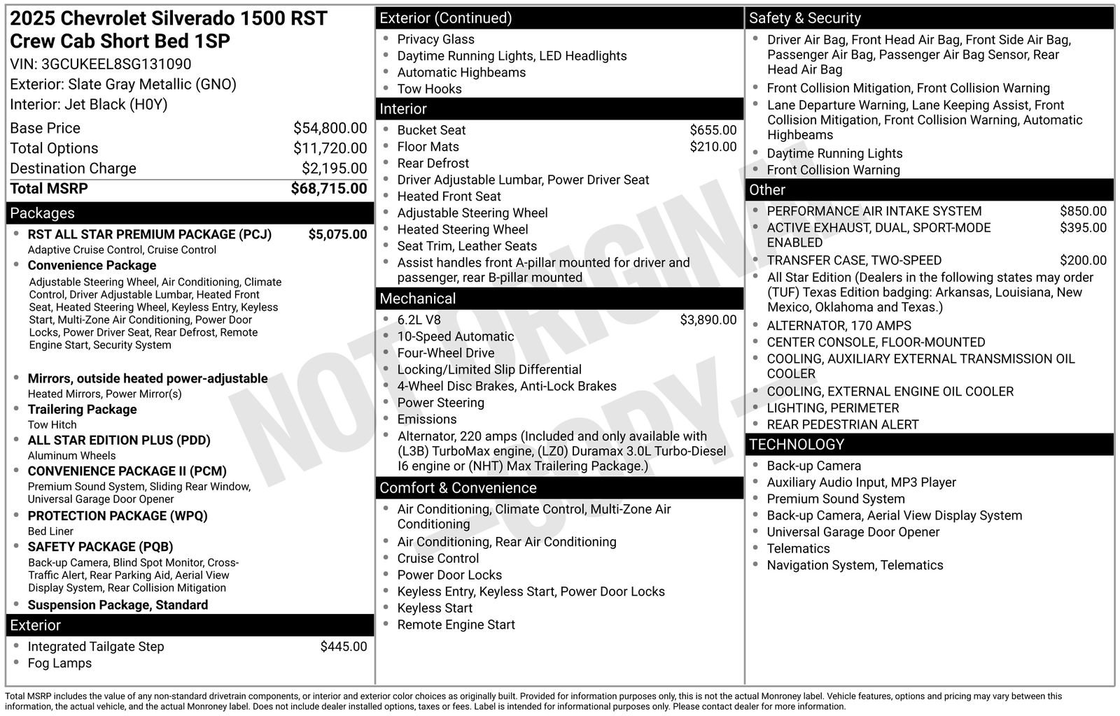 Certified 2025 Chevrolet Silverado 1500 RST w/ RST All Star Premium Package AWD/4WD image 11