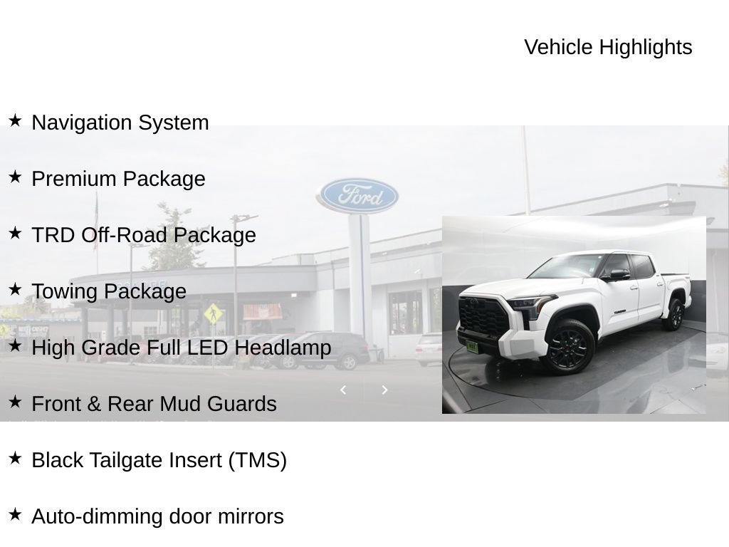 Used 2024 Toyota Tundra Limited w/ TRD Off-Road Package AWD/4WD image 18