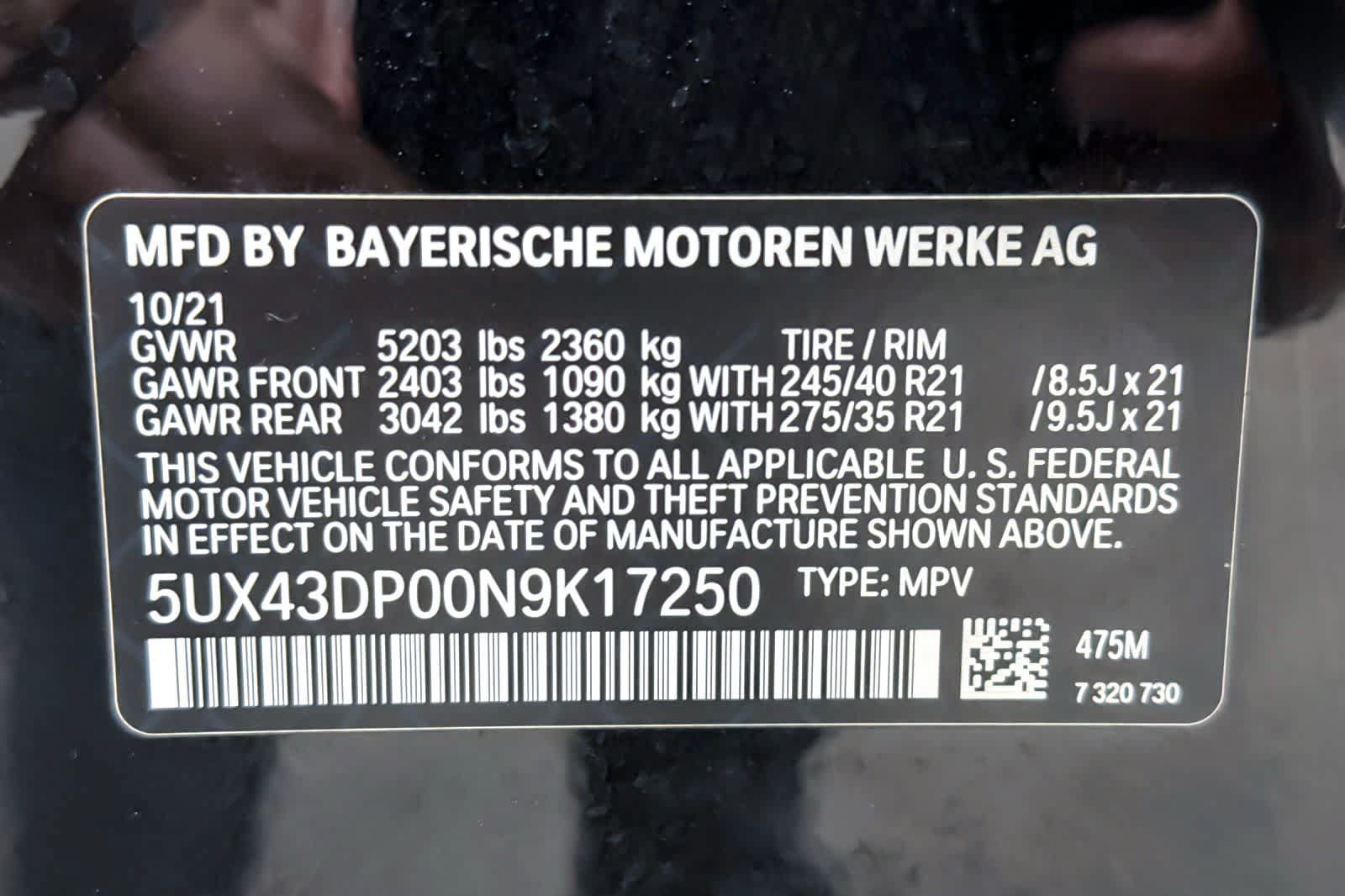 Used 2022 BMW X3 sDrive30i w/ M Sport Package RWD image 30