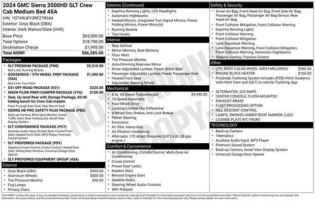 Certified 2024 GMC Sierra 3500 SLT w/ SLT Premium Package AWD/4WD image 16