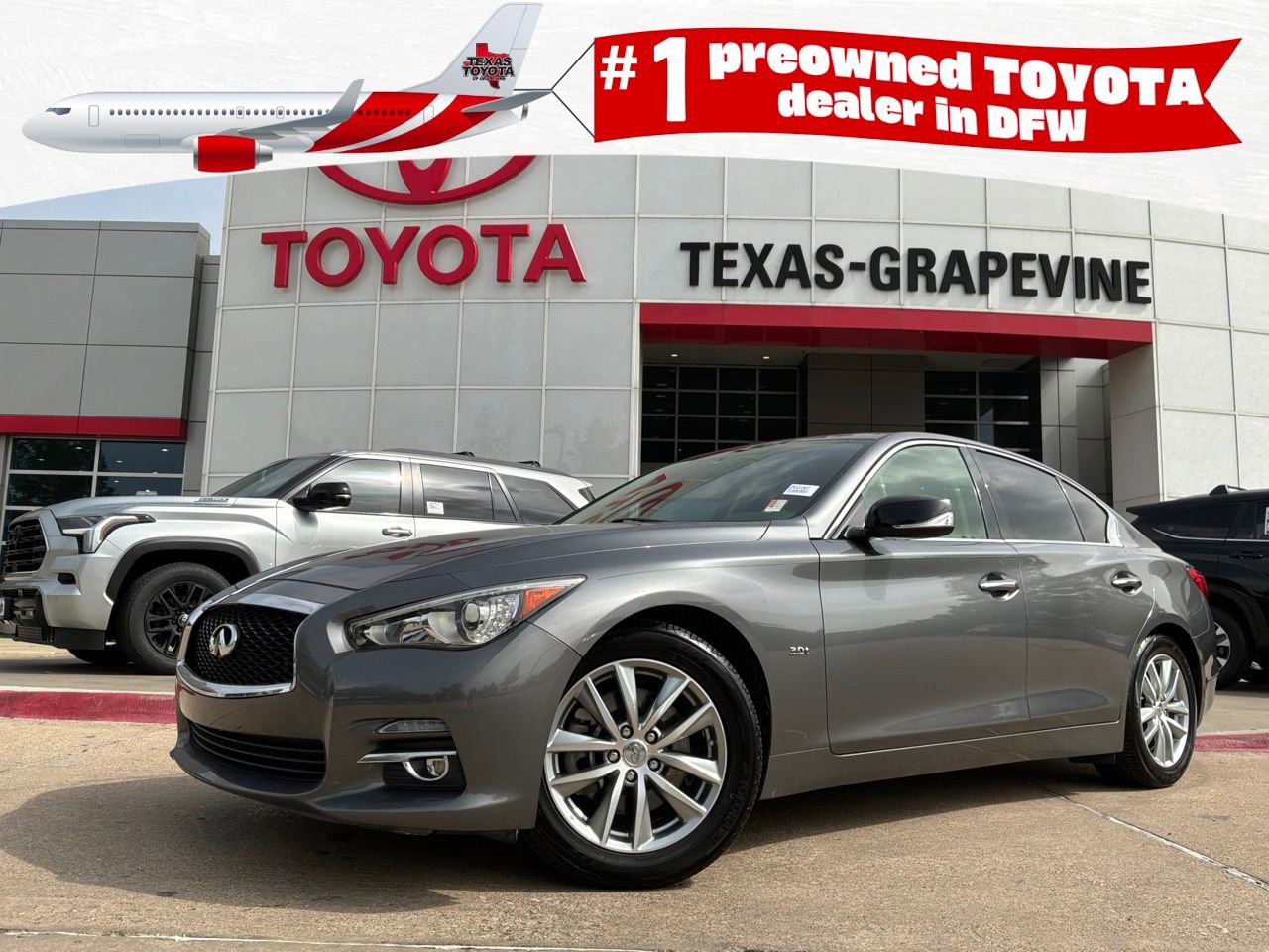 Used 2016 INFINITI Q50 3.0t Premium w/ 3.0T Premium Plus Package RWD image 1
