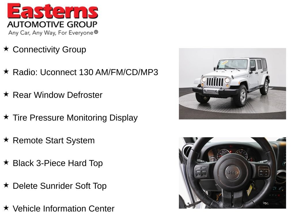 Used 2015 Jeep Wrangler Unlimited Sahara w/ Connectivity Group AWD/4WD image 11