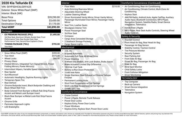 Used 2020 Kia Telluride EX w/ EX Premium Package image 4