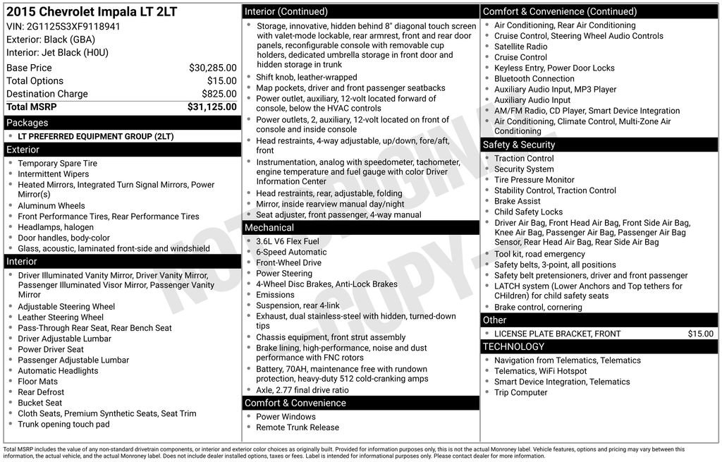 Used 2015 Chevrolet Impala LT image 26