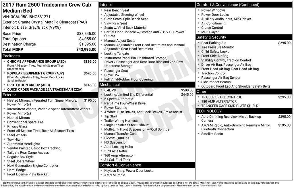 Used 2017 RAM 2500 Tradesman w/ Chrome Appearance Group image 34