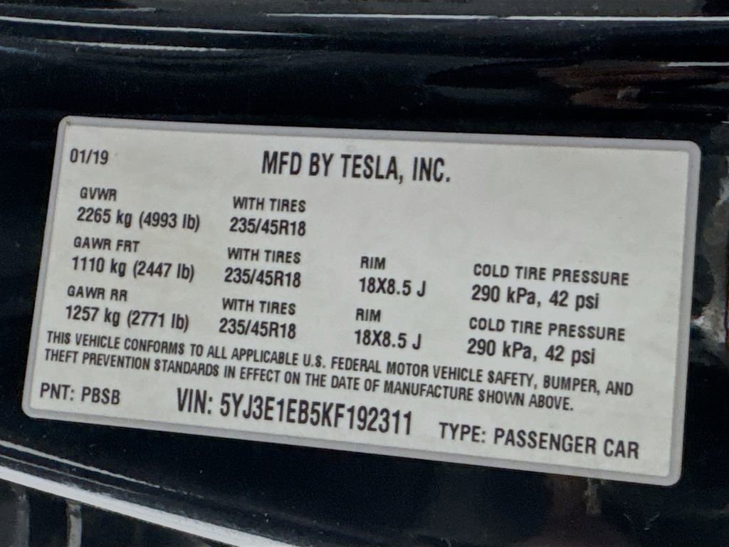 Used 2019 Tesla Model 3 Long Range image 54