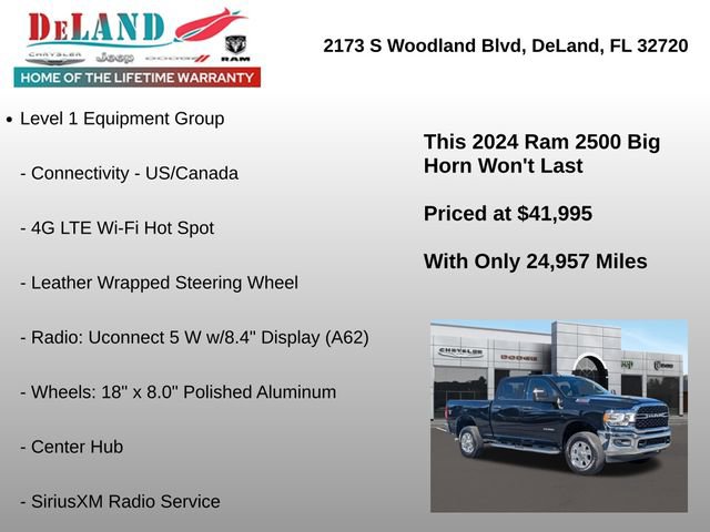 Used 2024 RAM 2500 Big Horn w/ Bed Utility Group image 31