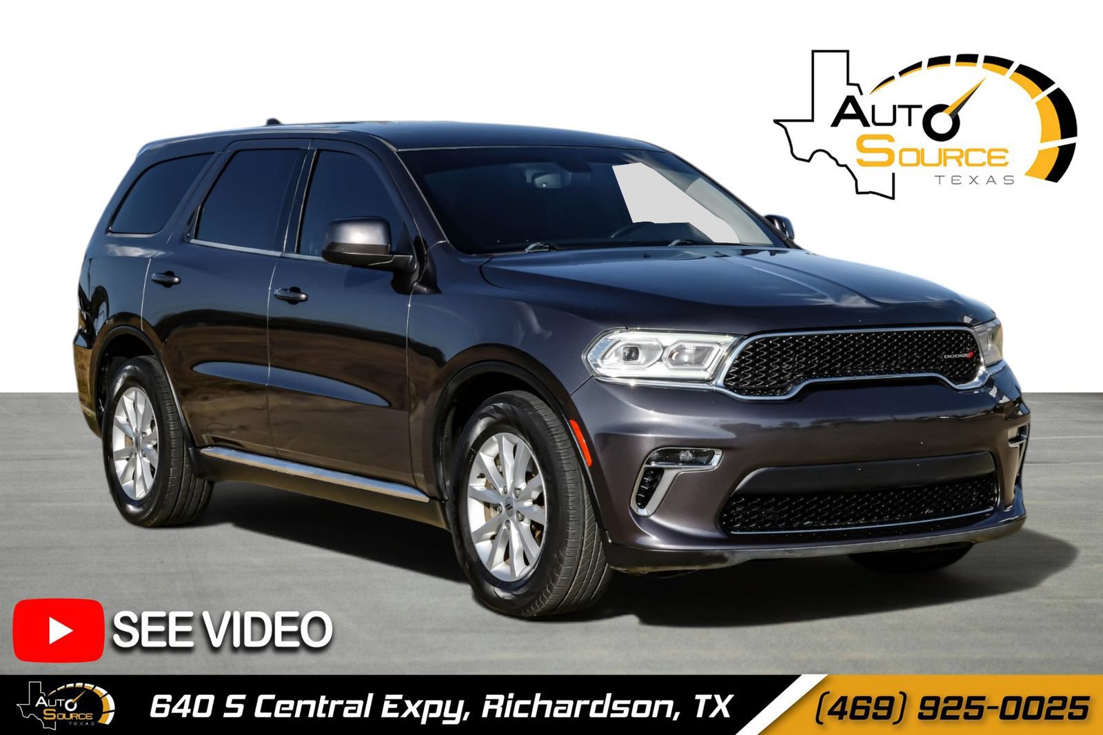 Used 2021 Dodge Durango SXT w/ 3rd Row Seating Group RWD image 1