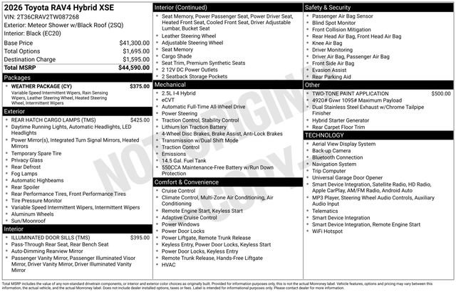 Certified 2026 Toyota RAV4 XSE w/ Weather Package